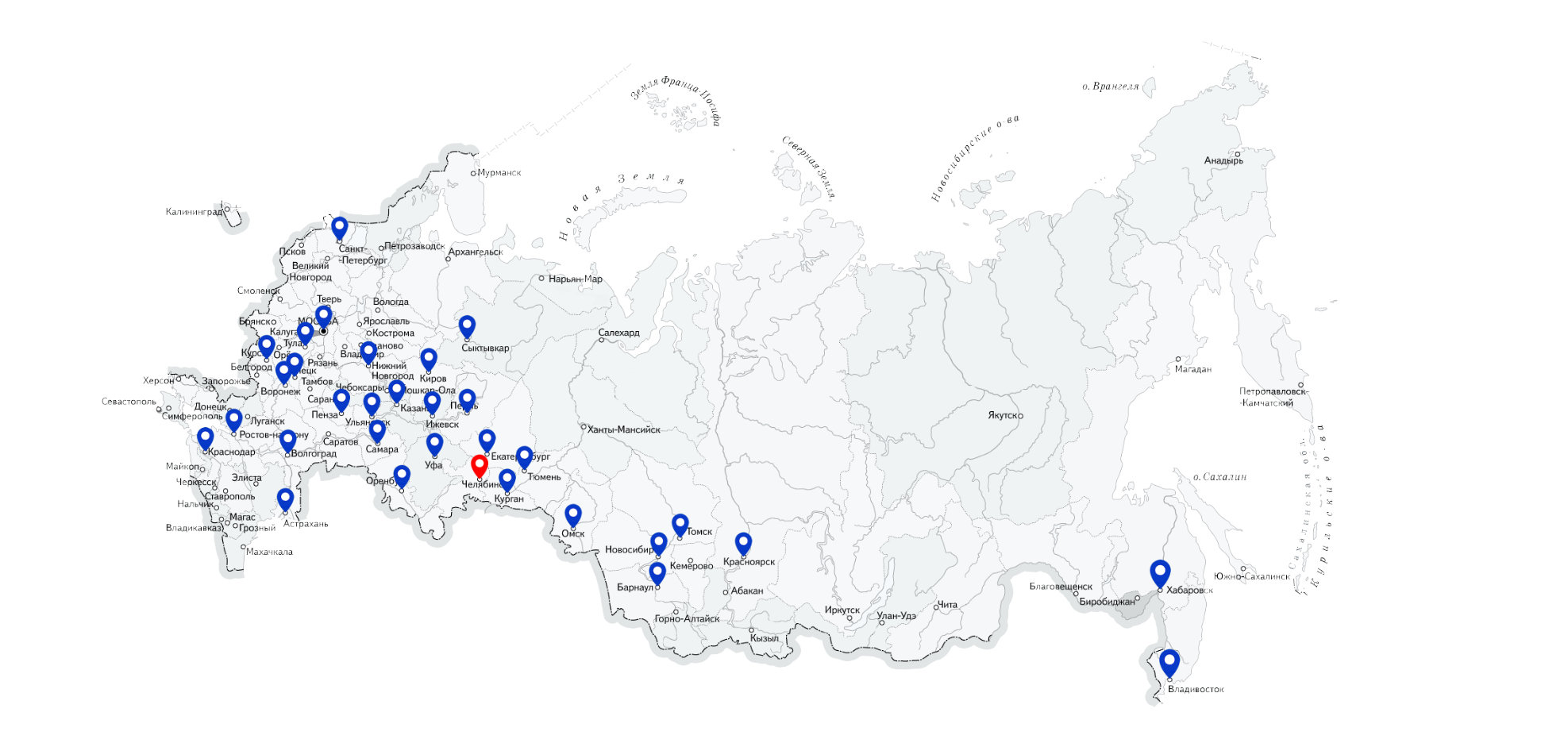 Карта расположения